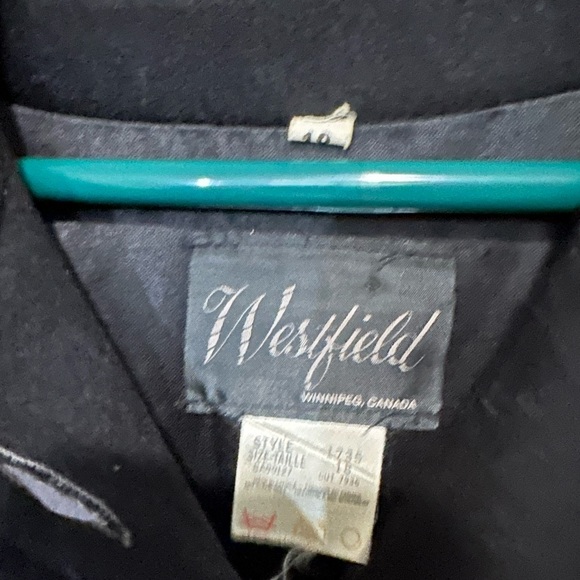 Vintage boutique Westfield pure virgin wool long coat size 18 - Picture 4 of 4